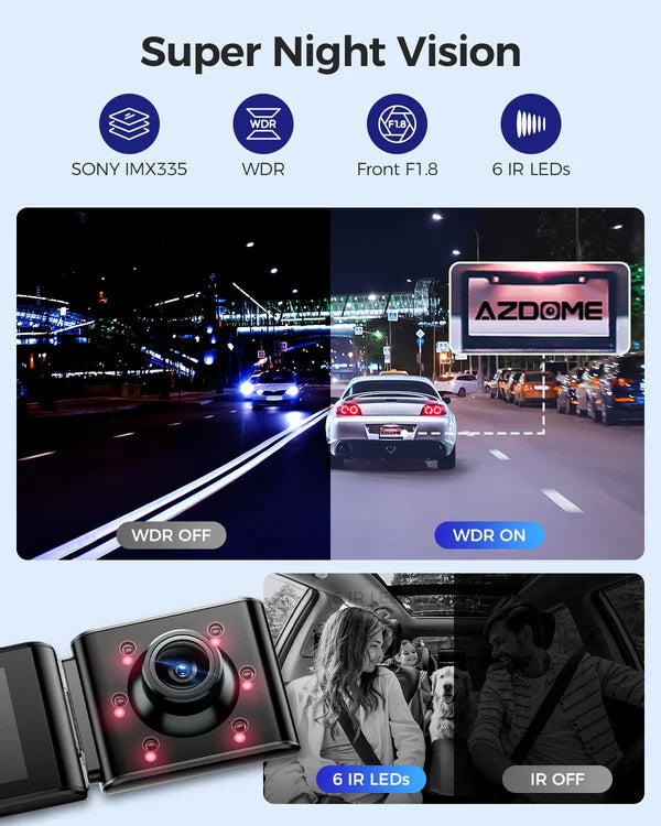 AZDOME M550 Max 3CH 4K Dash Cam 4K+1K+2K
