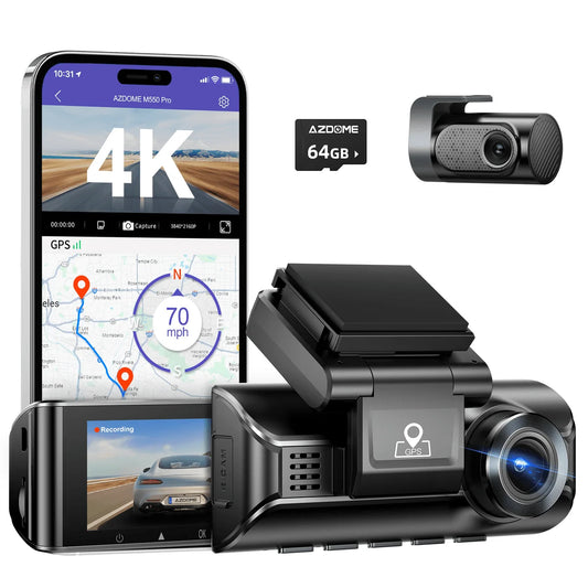 AZDOME M550 Pro 3CH 4K Dash Cam 4K+1K+2.5K
