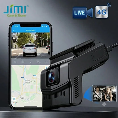 Jimi JC270 4G AI Dual Dash Cam with GPS, Live Video, ADAS & Driver Monitoring